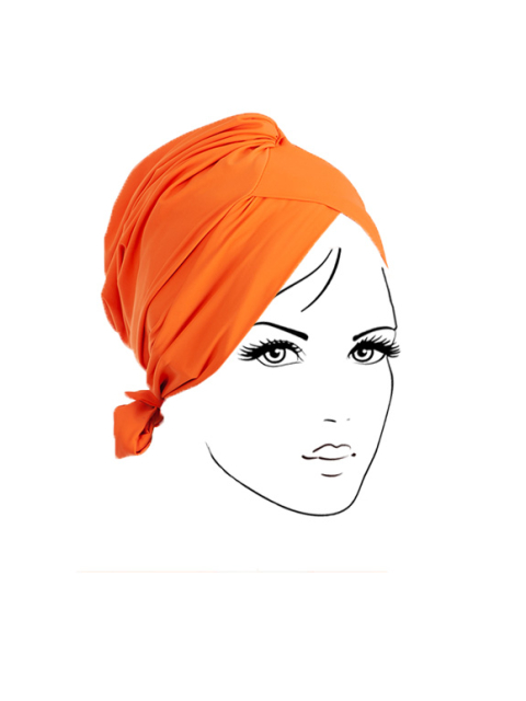 orange headcover for swimming 