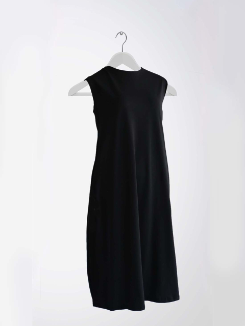 Black pure dress basic cotton 